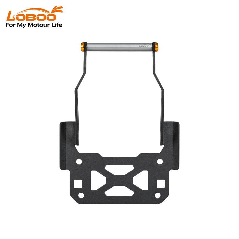 Supporto navigatore per BMW F 750 GS e F 850 GS con barra da 12 mm, vista frontale