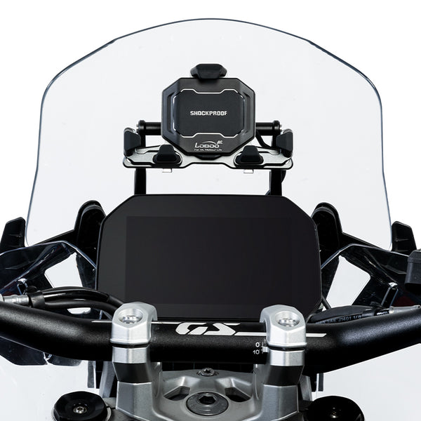GPS-Navi-Halterung für BMW R 1300 GS | Querstrebe Ø 12 mm aus Aluminium, ohne Bohren
