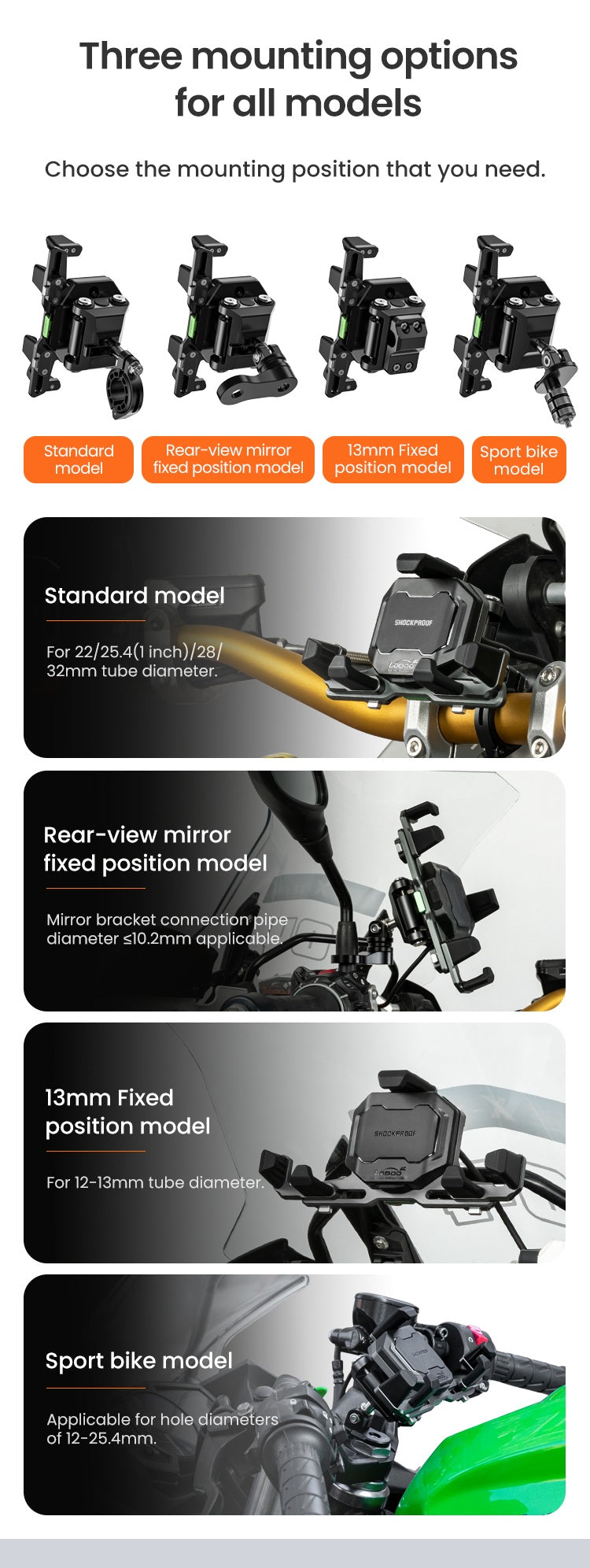 Vier Anschlüsse: der richtige Code für dein Motorrad