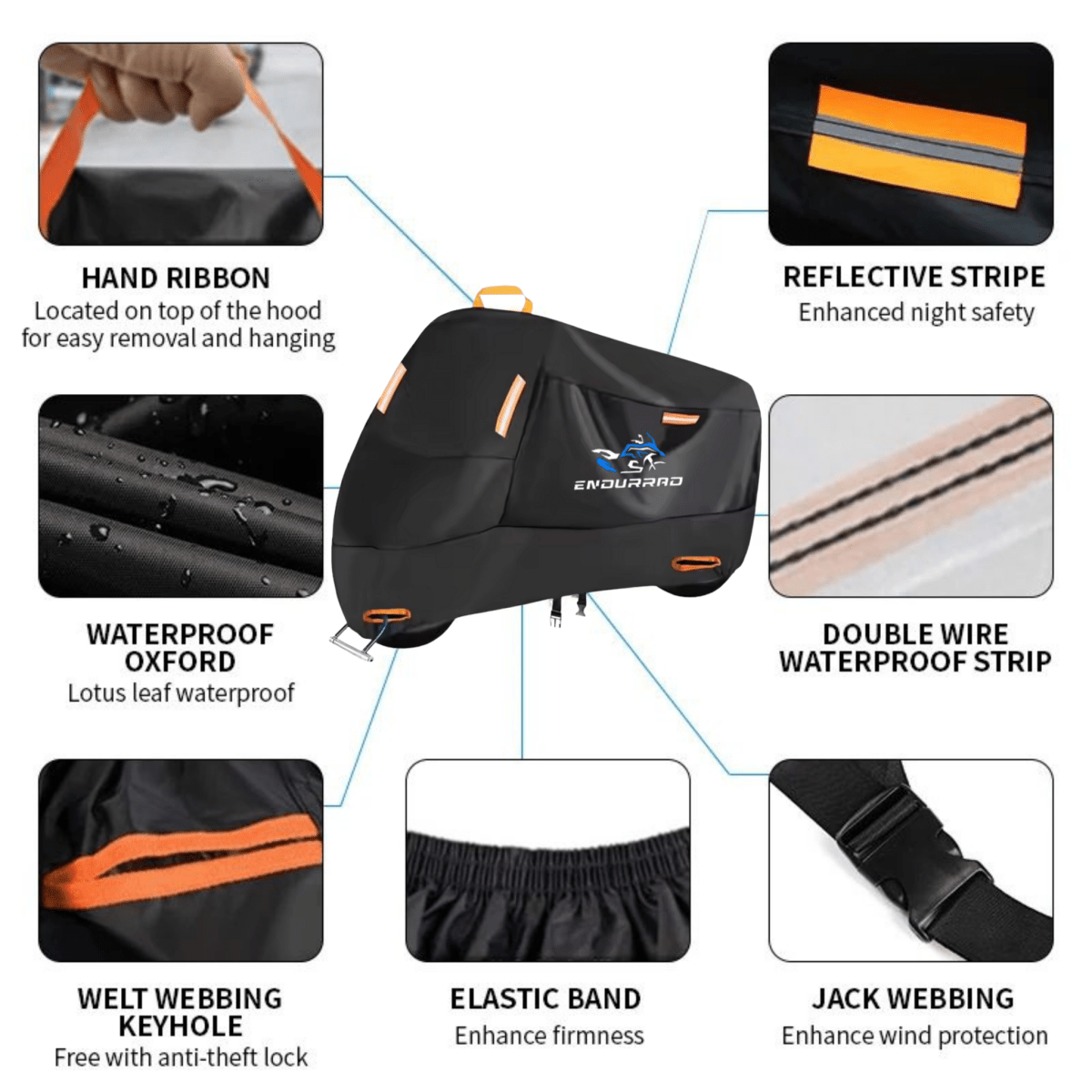 Motorradabdeckung Endurrad 210D - Endurrad.com