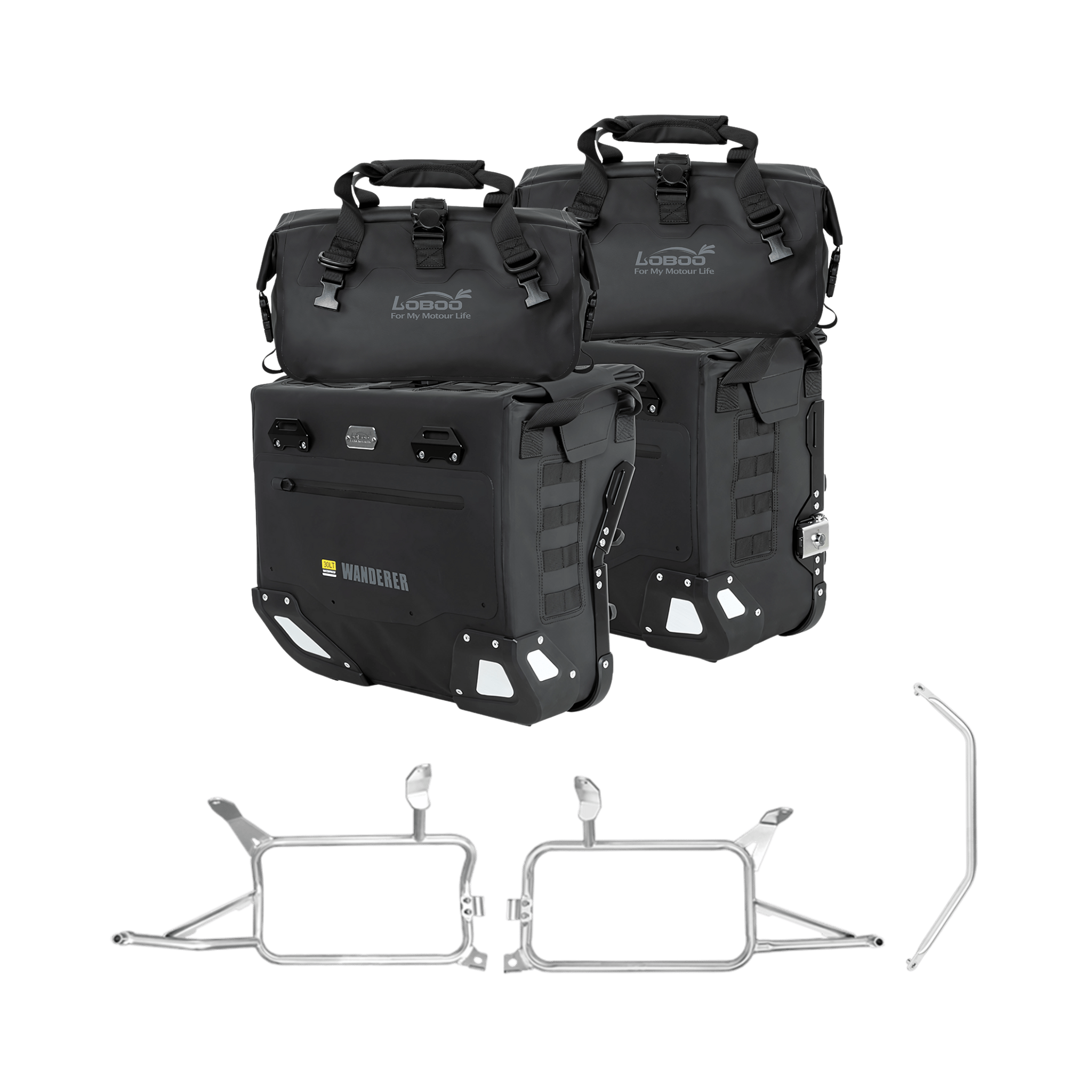 Seitenkoffer BMW F750/850 GS - LOBOO PIKE TRACKER - Endurrad.com