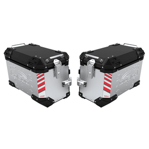 Motorrad-Aluminiumkoffer, Seitenkoffer-Paar mit 65 bis 90 L — PIKE TRACKER