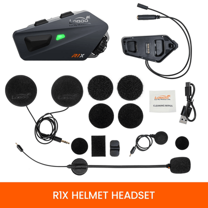 Freisprecheinrichtung für Motorradhelm LOBOO R1X – Bluetooth 5.3 - Endurrad.com